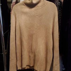 LAST CHANCEGold Ralph Lauren turtleneck sweater 2x
